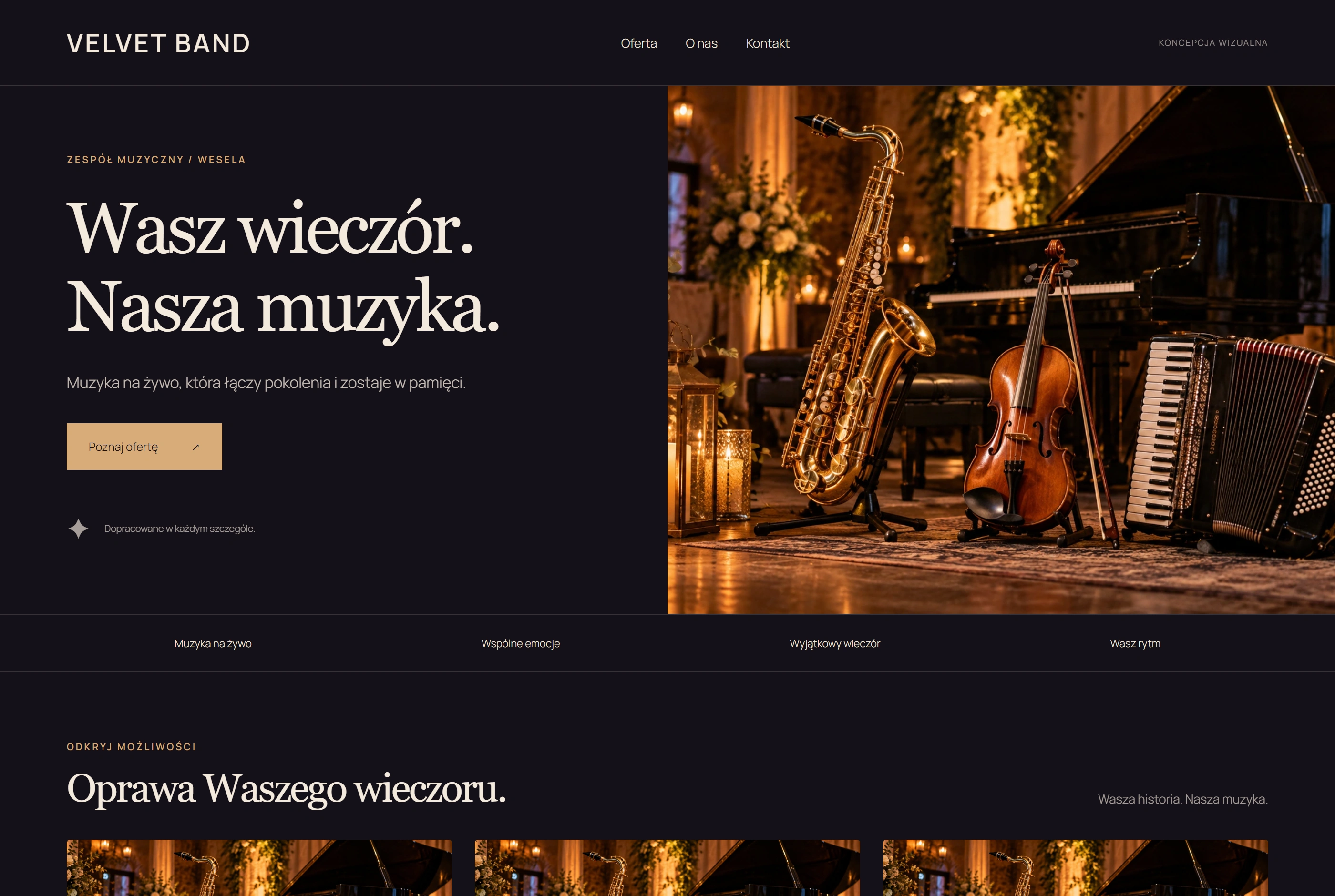 VELVET BAND — Zespół muzyczny / wesela